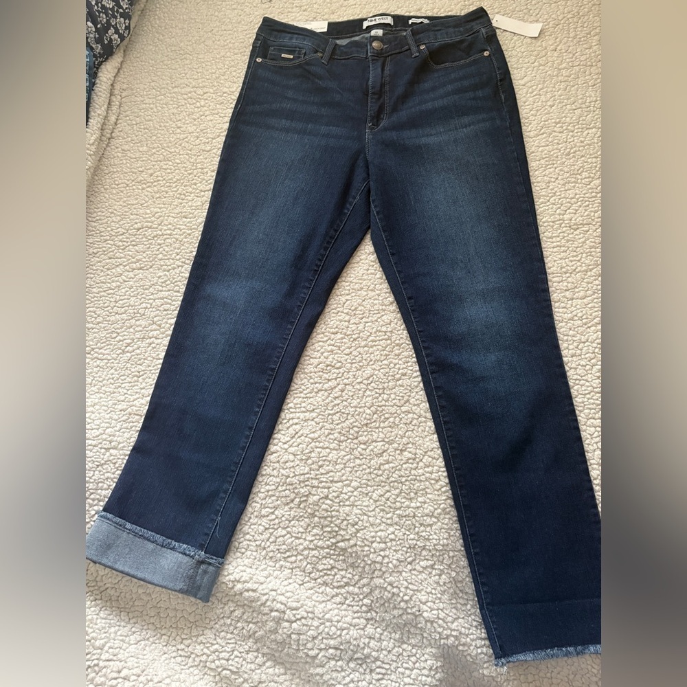 Nine West Midnight Blue Cropped Jeans